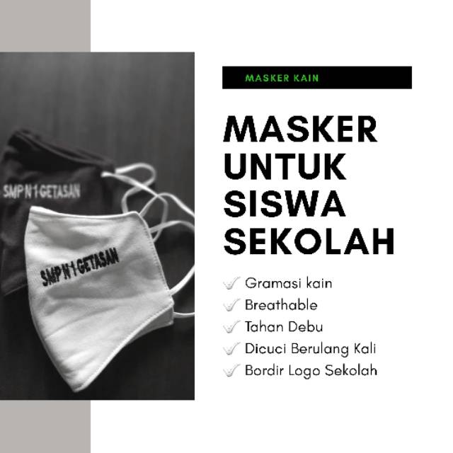 Masker Anak Sekolah | Masker Kain TK | Masker kain SD | Masker Kain SMP | Masker Kain SMA