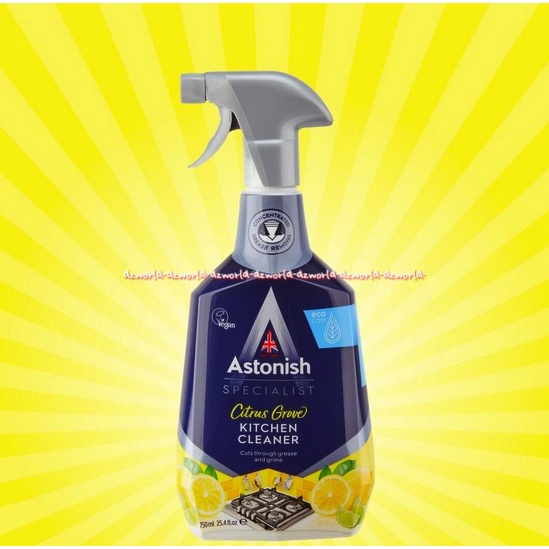 Astonish Citrus Grove Kitchen Cleaner 750ml Cairan Pembersih Dapur Lemak Panci Gosong Minyak Noda Makanan Astonis Specialist Kitchen Cleaner Wangi Aroma Jeruk