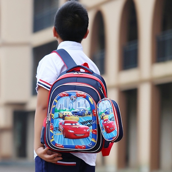 Tas Ransel Sekolah Anak Laki Laki Perempuan Backpack Punggung Motif Kartun SD TK Free Kotak Pensil Azgalery T266