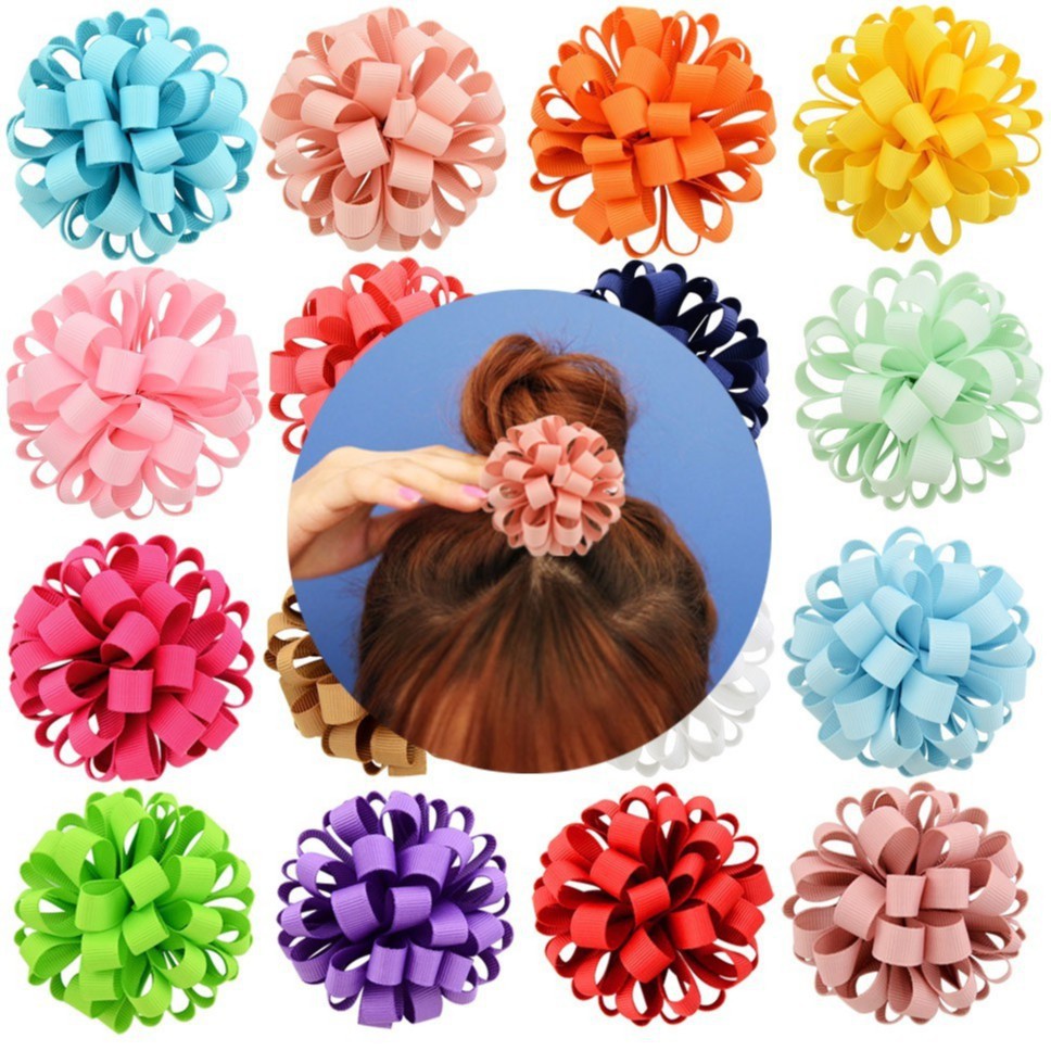 [GD] HIASAN RAMBUT /  IKAT RAMBUT / ACCESORIES RAMBUT / 1PCS POMPOM PITA RAMBUT