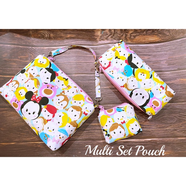 Fawn’G Handmade - Multi Set Pouch tsum tsum PINK