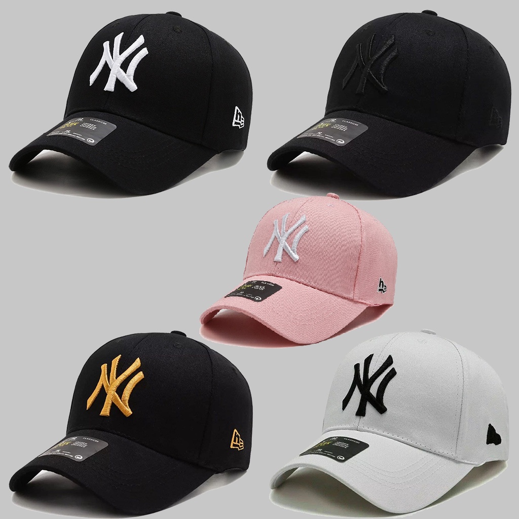 Topi Pria Wanita Unisex Distro Ori NY New York Original Keren 2022 Bahan Tebal Bordir Topi BaseBall 