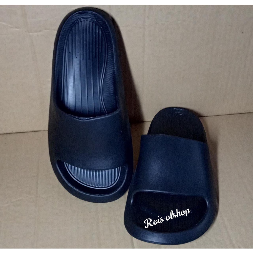 Sandal Eva Karet Polos Wanita Slip On Korean Style Mumer