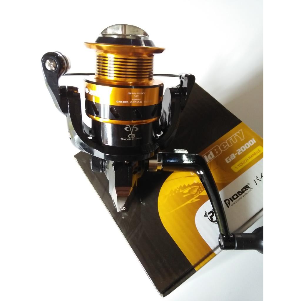 Reel Spinning Pioneer Gold Berry Gb2000i One Touch Handle