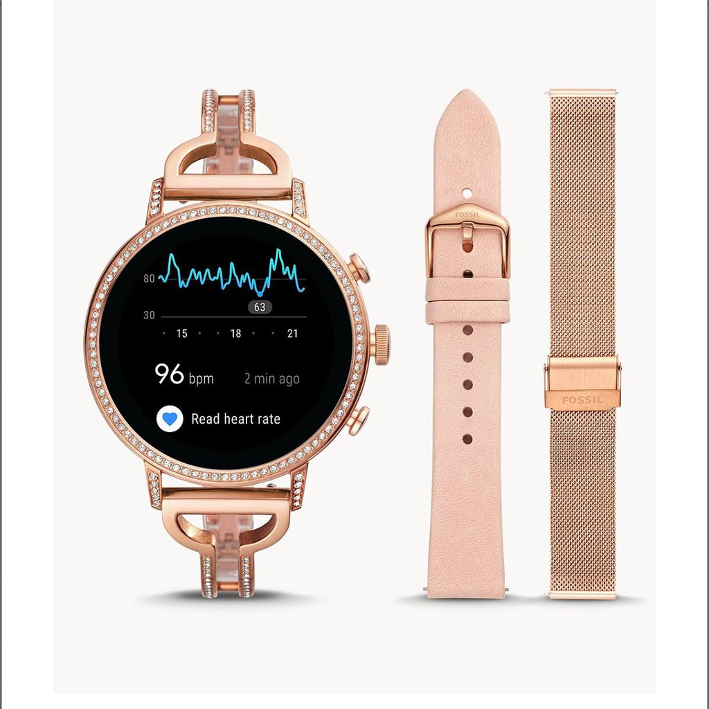Fossil Gen 4 Smartwatch – Venture HR Rose Gold-Tone FTW6030SET