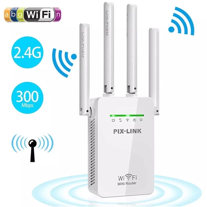 Penguat sinyal internet wifi PIX-LINK 300M Wireless Wifi Range Extender Repeater