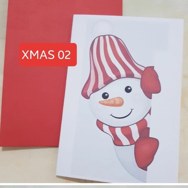 

Set amplop dan kartu handmade edisi natal christmas - Xmas 02