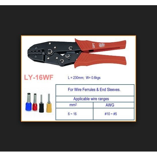 Crimping Tools OPT LY16WF / Tang Skun Ferulles OPT LY-16WF Ferules / Tang Ferules OPT / Crimping OPT