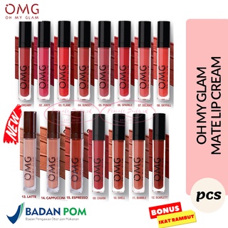 Image of OMG OH MY GLAM Matte Kiss Lip Cream 3,5gr / Lipcream OMG Bpom