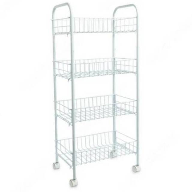 Sale  INFORMA Rak 4 Susun Serbaguna Dengan Roda / Rak dapur / Rak 4 tingkat / Rak makanan