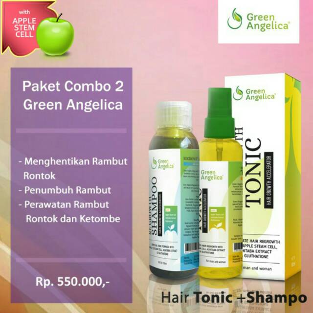 Penumbuh Rambut Terbaik Green Angelica Mengatasi Rontok dan Kebotakan Ringan Green Angelica