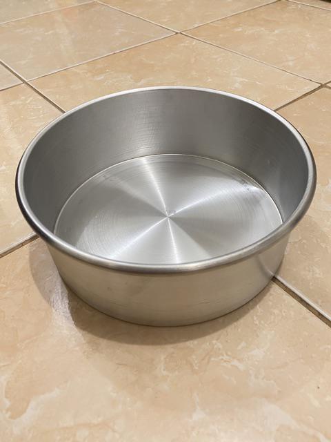 Loyang Bulat 20cm Tanpa Sambungan Tinggi 7cm Bahan Tebal Round Pan 20 Cm Bagus Cake Puding 7