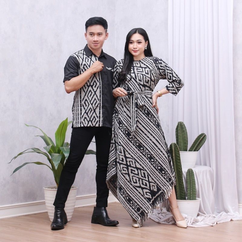 Jual Baju Tenun Stelan Baju Tenun Couple Baju Tenun Set Baju Tenun