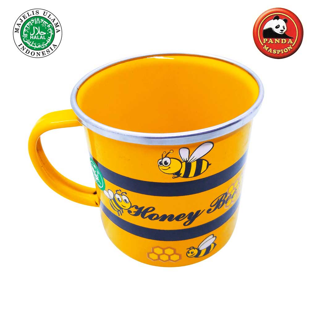 Mug Enamel 8 Cm Maspion honey bee