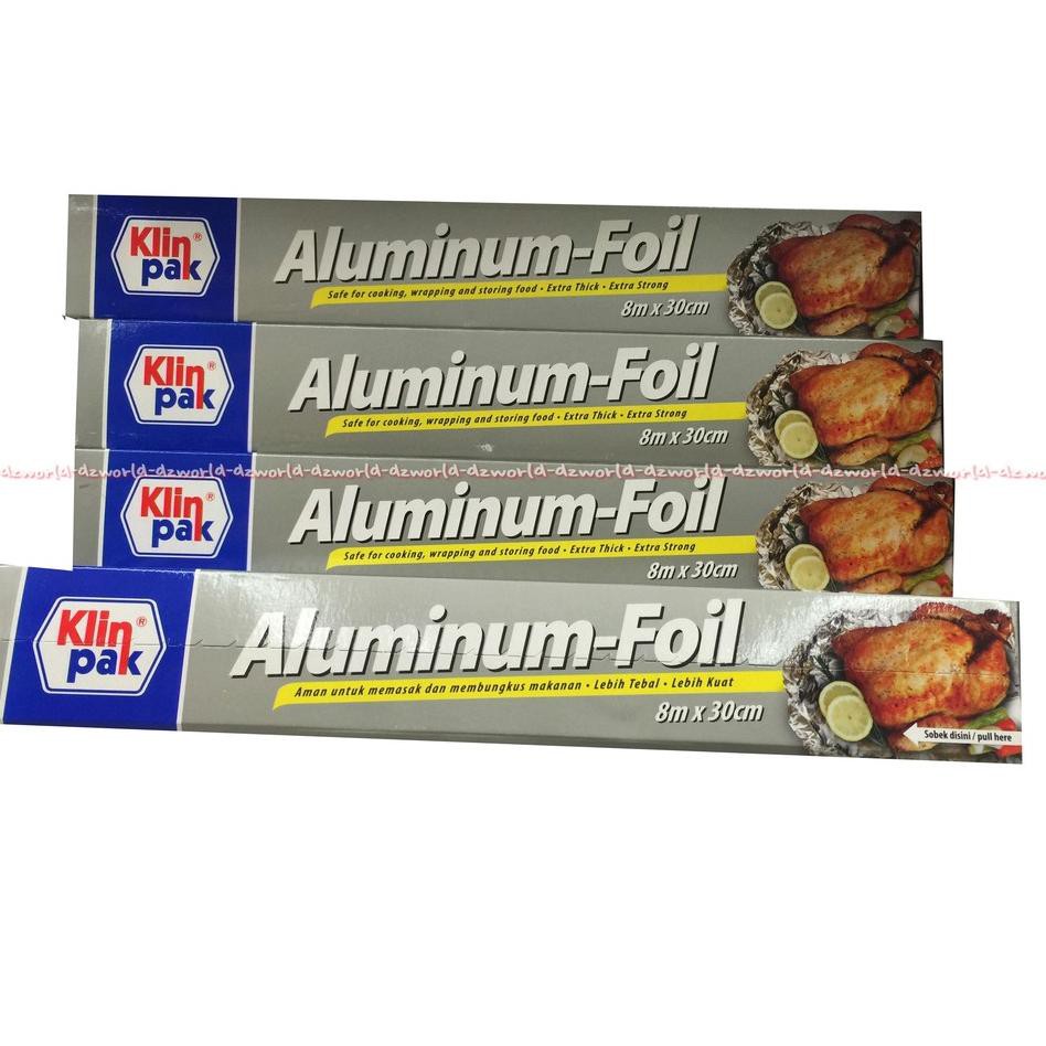 W Aluminium Foil Kertas Aluminium Foil Kertas Membungkus Makanan 8mx30cm Shopee Indonesia