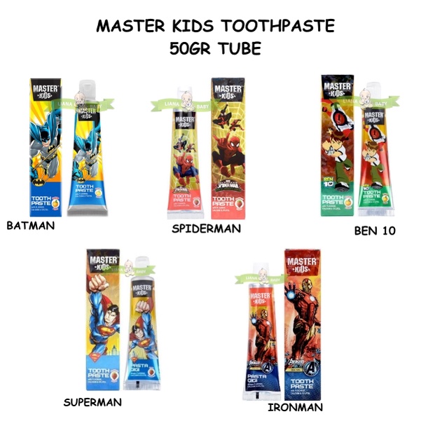 PERA607 MASTER KIDS TOOTHPASTE 50GR TUBE