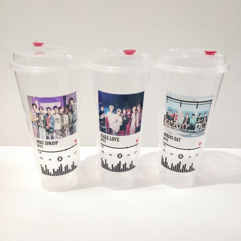 [ MHN BACA DESKRIPSI PRODUK ] Reusable Cup Spotify Kpop