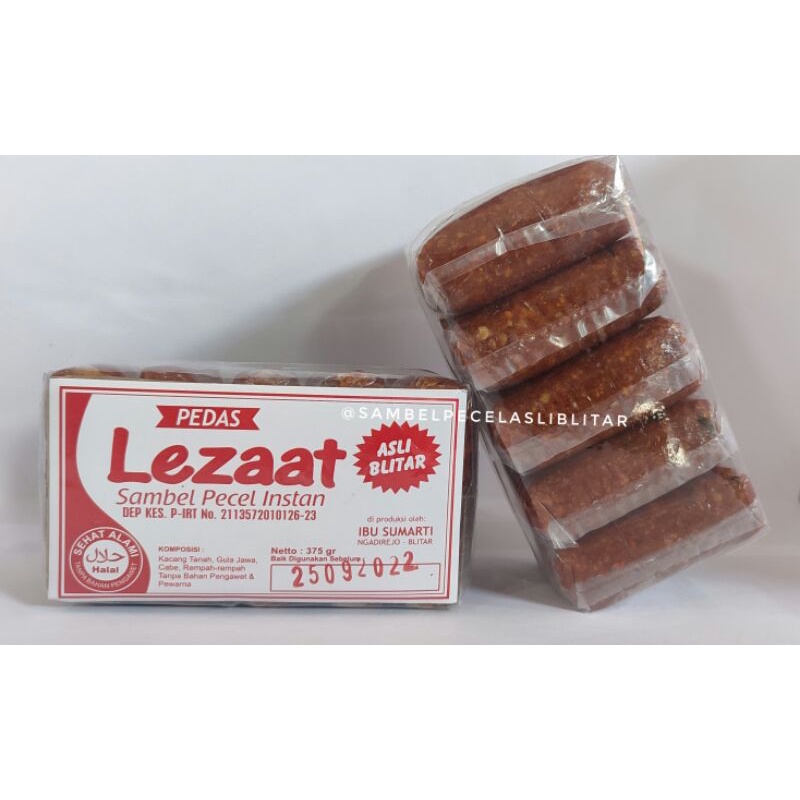 

Sambel pecel "lezaat" pedas 375 gr