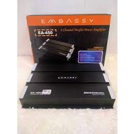 Power Amplifier 4 Channel Embassy EA 450 / POWER MOBIL 4 Channel 25000 Watt EMBASSY EA-450 / POWER A