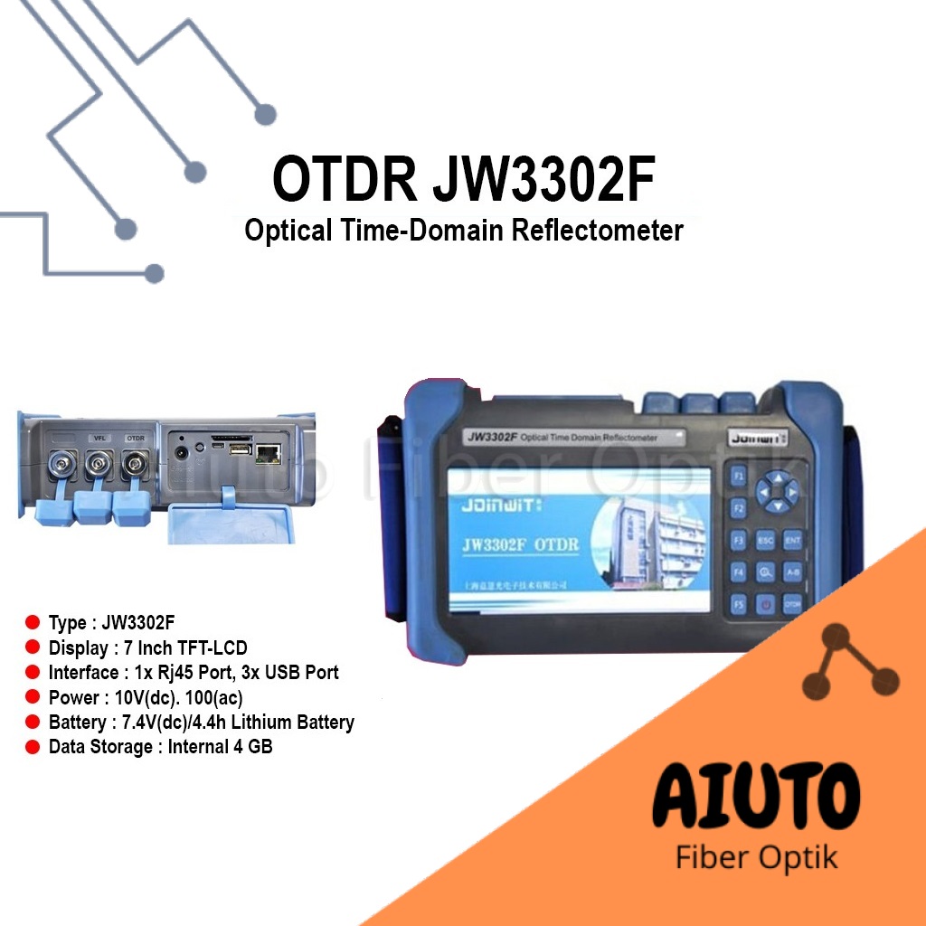 OTDR Joinwit 3302F Optical Time Domain ReflectoMeter/ JW3302F Fiber Optik JW3302F