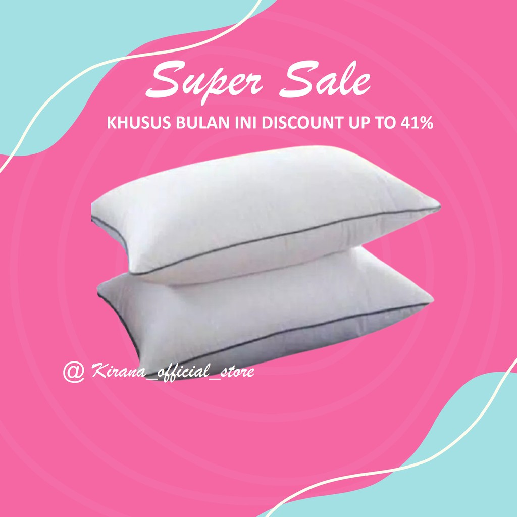 Bantal Tidur Bulu Angsa Sintetis Buatan Silikon Bantal Hotel Exclusive Shopee Indonesia