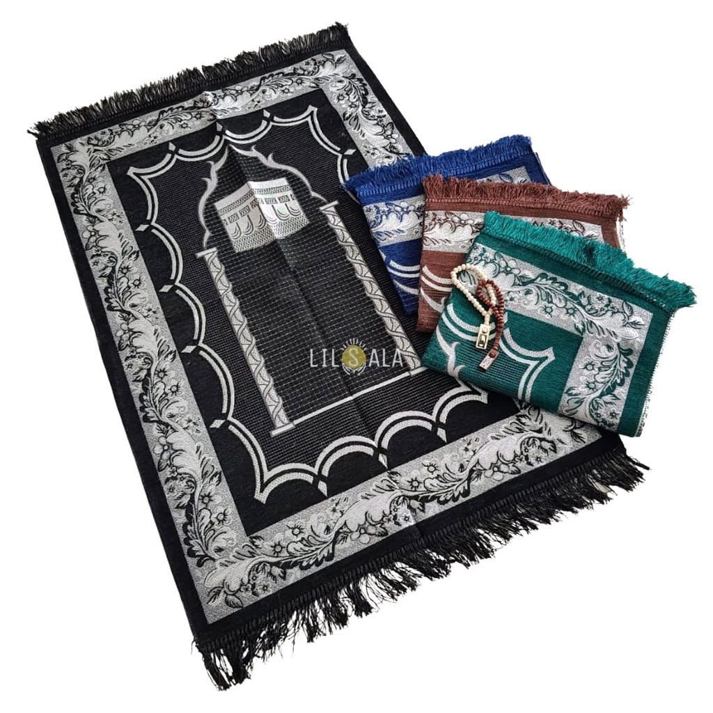 [KLF] SAJADAH MOTIF KABAH SOUVENIR HAJI UMROH TAHLIL AQIQAH PENGAJIAN TAHLILAN 40 HARIAN PARCEL KADO