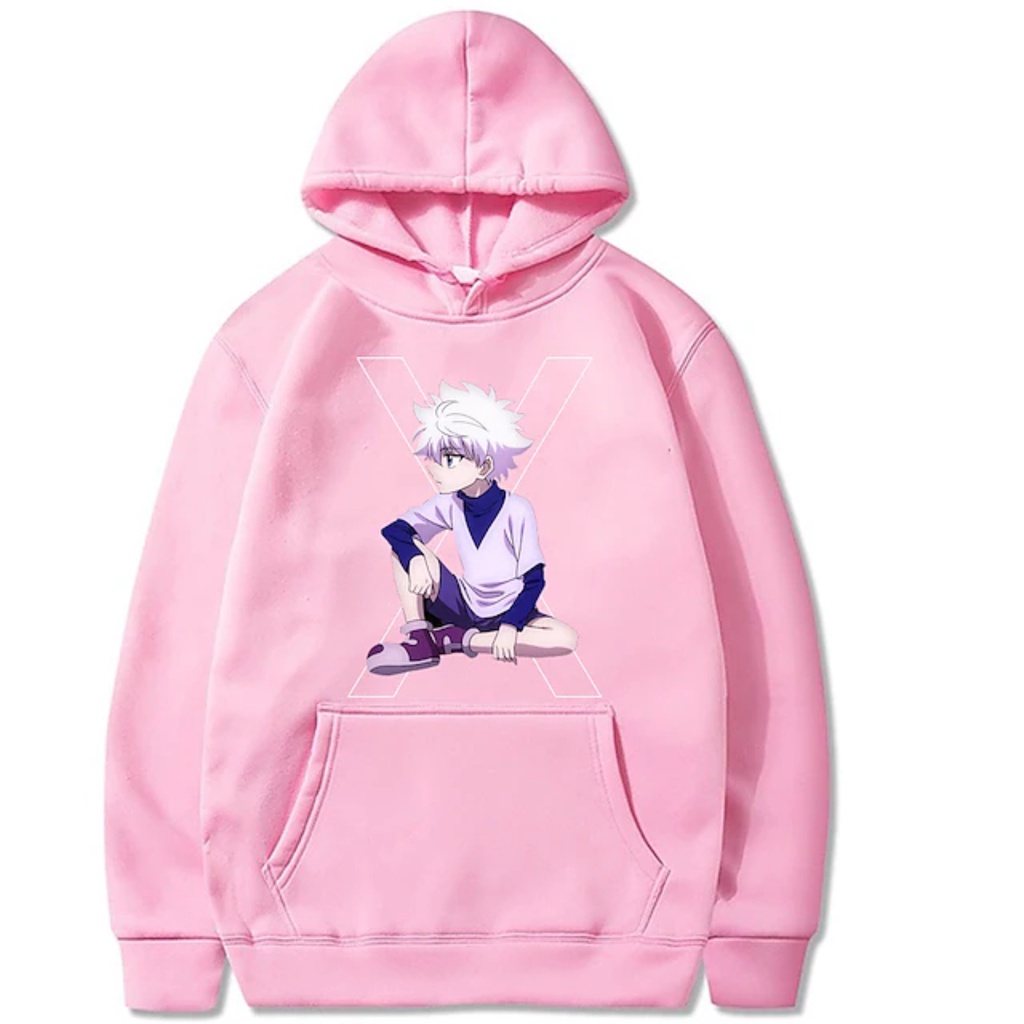 X killua Jumper Hoodie II X killua Sweater Hoodie II Sweter Oblong Topi SIZE M - XL ( Pria &amp; Wanita / Anak &amp; Dewasa )