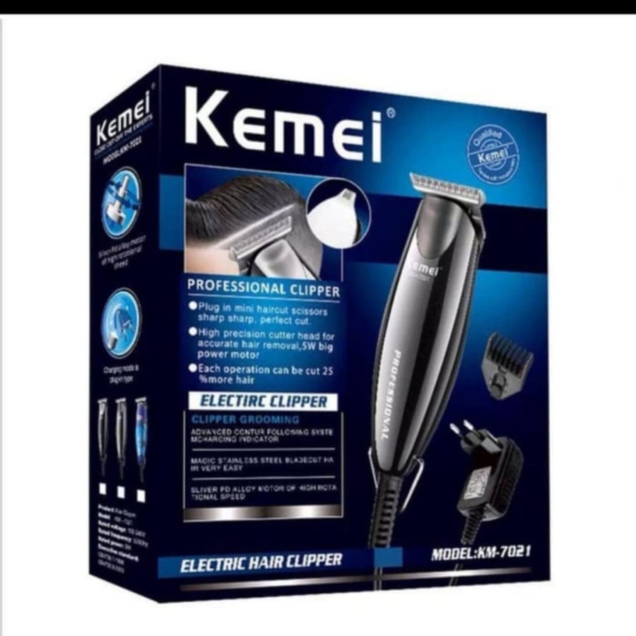 Alat Potong Rambut Kemei 7021 - Hair Clipper Kemei Km-7021