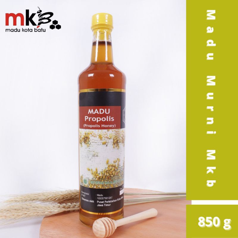 

Madu Asli Murni Propolis (madu murni + Propolis) Botol Kaca 850 gr - Madu Murni Mkb