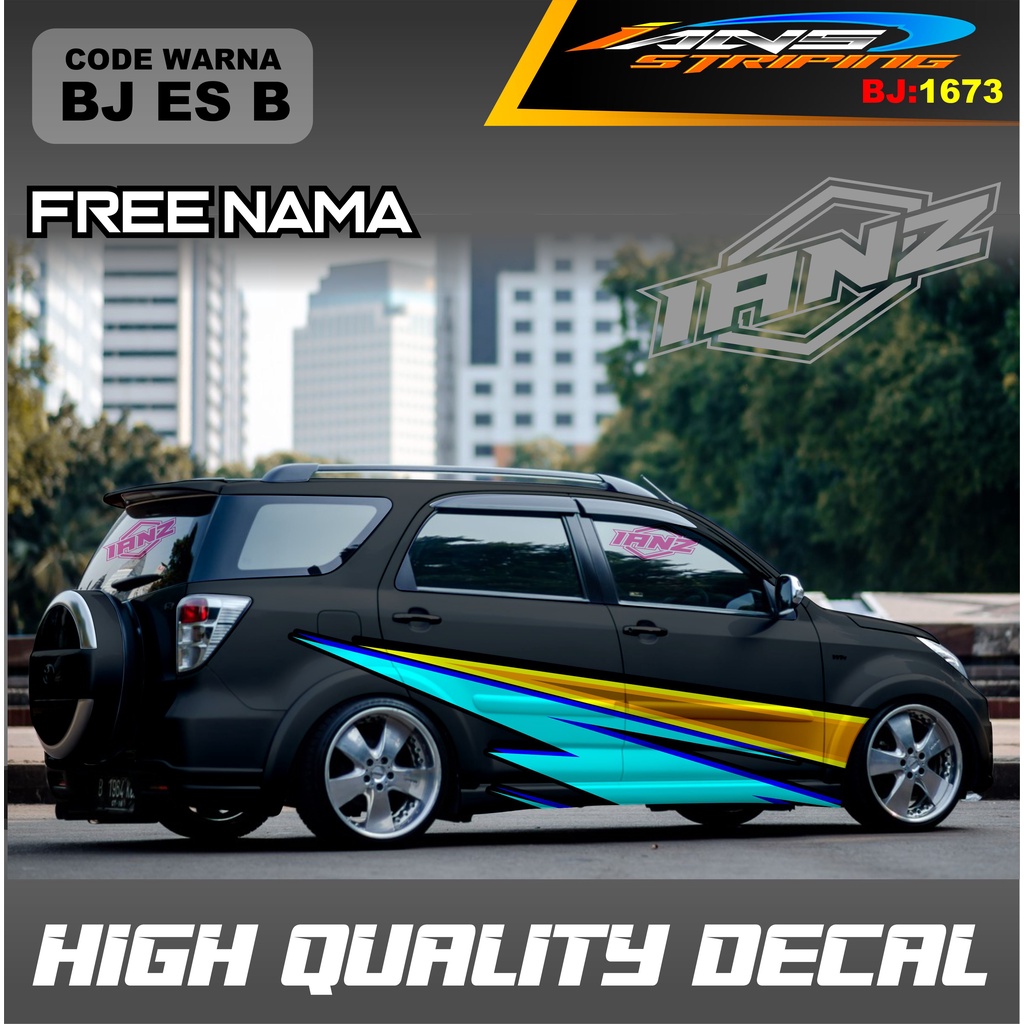 STIKER MOBIL TERIOS  / VARIASI STICKER DECAL MOBIL AVANZA XENIA INNOVA / DECAL STIKER GRAND LIVINA / STIKER MOBIL