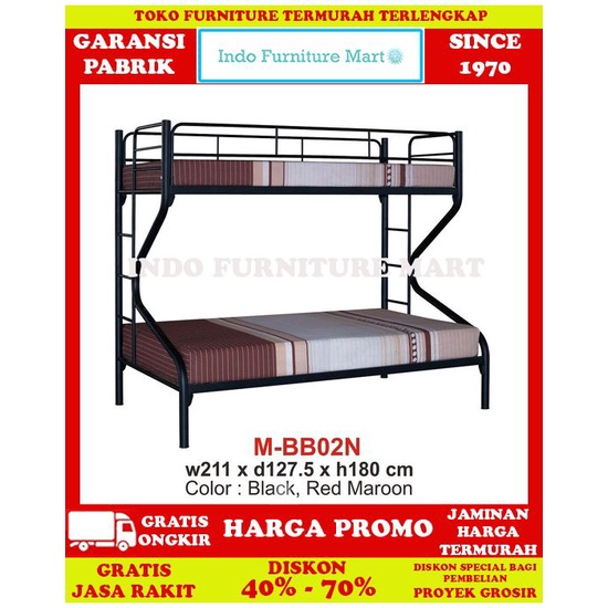Tempat Tidur Ranjang Tingkat Susun Besi Expo Besi  Mbb 02 N
