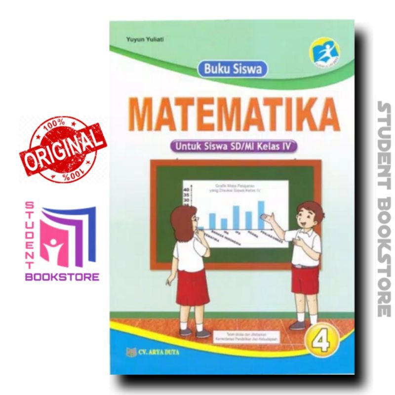 Jual Buku Siswa Matematika Sd Mi Kelas 4 Iv Yuyun Yulianti Penerbit Arya Duta Indonesia Shopee Indonesia