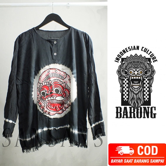 ORIGINAL BAJU BARONG BALI PRIA DAN WANITA LENGAN PANJANG