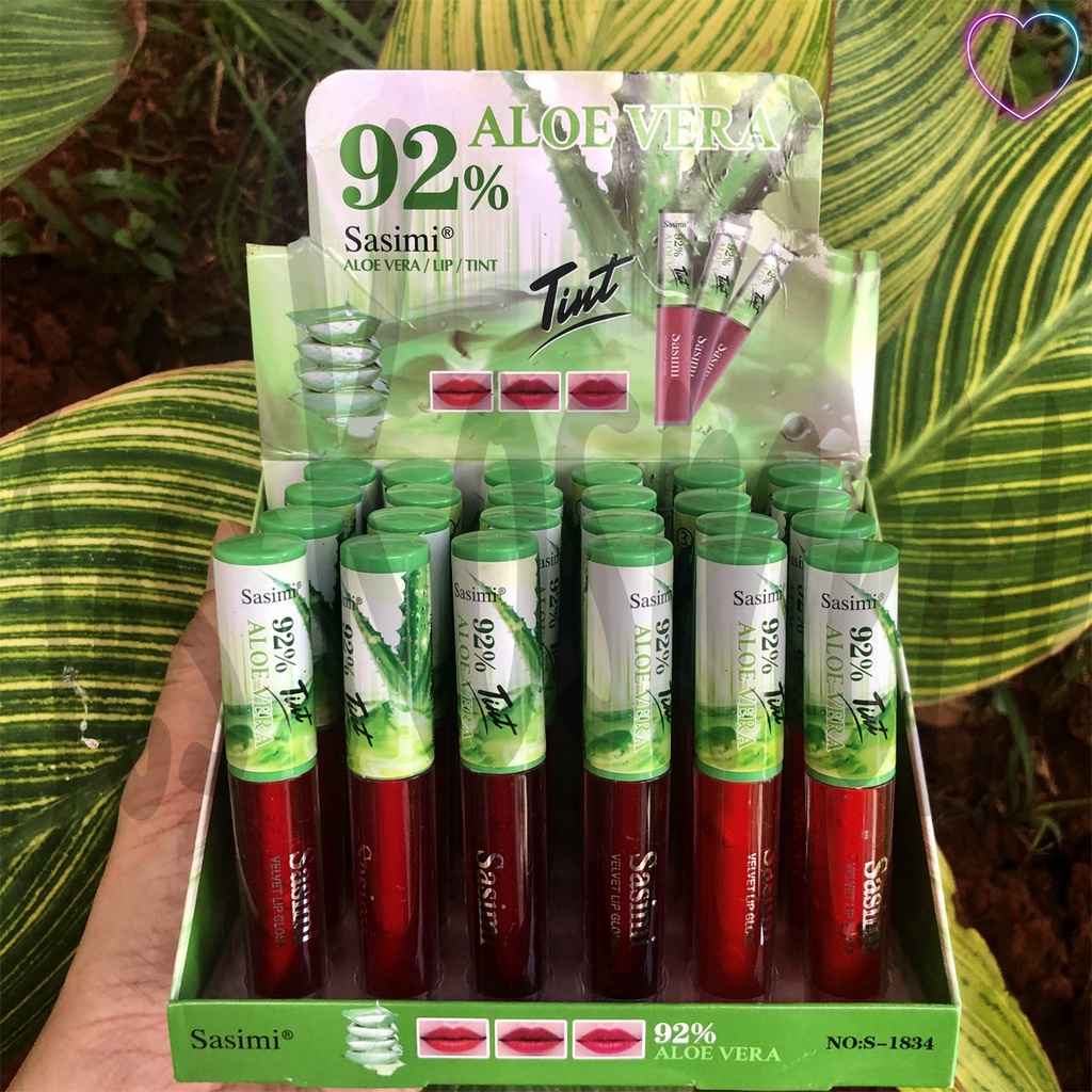 [LUSINAN] Sasimi Liptint ALoevera Lip Tint / Grosir Kosmetik