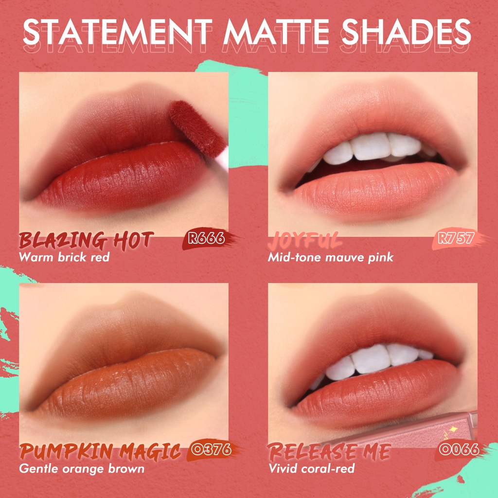 ⭐BAGUS⭐ DAZZLE ME  Ink-Licious Lip Tint BPOM | Lipcream | Mousse | Velvet Lip Stain