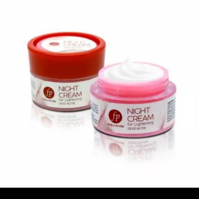 Faila Putri night cream for lightening and acne - aman bumil busui - BPOM - cream original