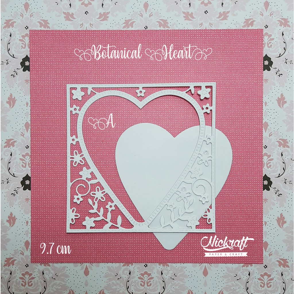 

BOTANICAL HEART - Bahan Scrapbook Label Love Hati