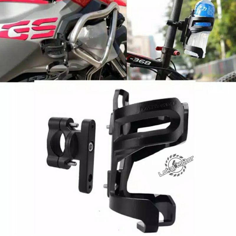 MOTOWOLF bracket holder botol minum distang motor dan sepeda premium