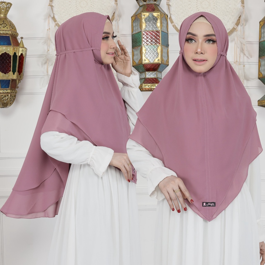 KHIMAR YOONA CERUTY BABYDOLL KERUDUNG CERUTY JUMBO ORIGINAL BY NAYLA HIJA'B