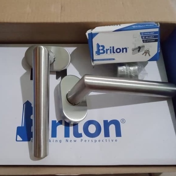 Kunci Pintu Almunium Brilon LHTR 8530 SSS/ Kunci Pintu Set Komplit dengan Silinder  High Quality/KUNCI PINTU GG PISAH RING OVAL/HANDLE TUBE/KUNCI PINTU GAGANG PISAH/KUNCI PINTU ALUMINIUM LENGKAP SIAP PAKAI TERMURAH BERKUALITAS