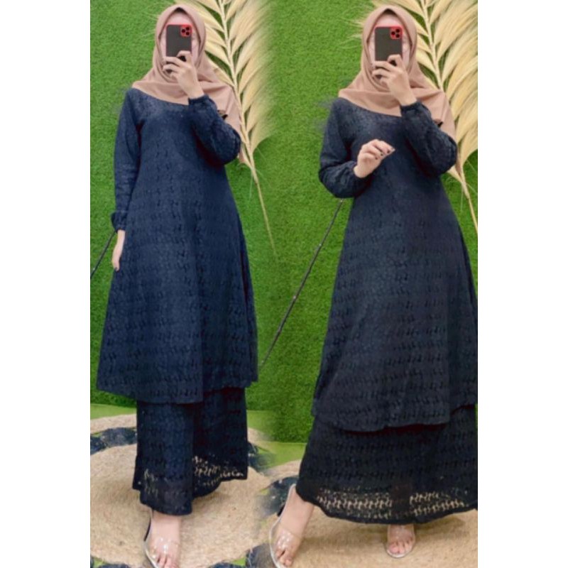 Gamis Malaysia Brokat