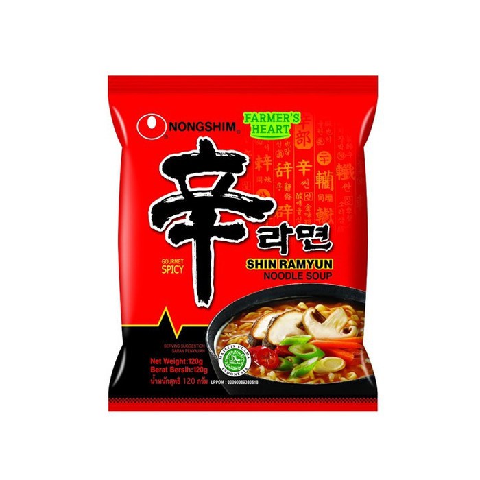 

Nongshim Shin Ramyun Spicy Mushroom 120gr - Mie Ramyun Rasa Jamur