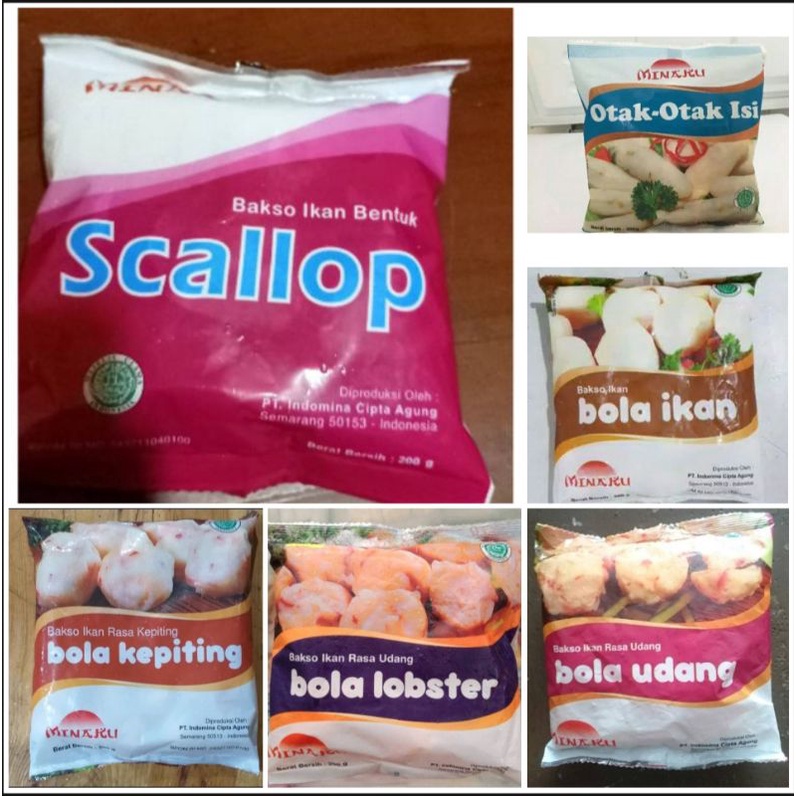 

FROZEN FOOD MINAKU BOLA UDANG / OTAK - OTAK / BOLA IKAN / BOLA KEPITING / BOLA LOPSTER / SCALLOP