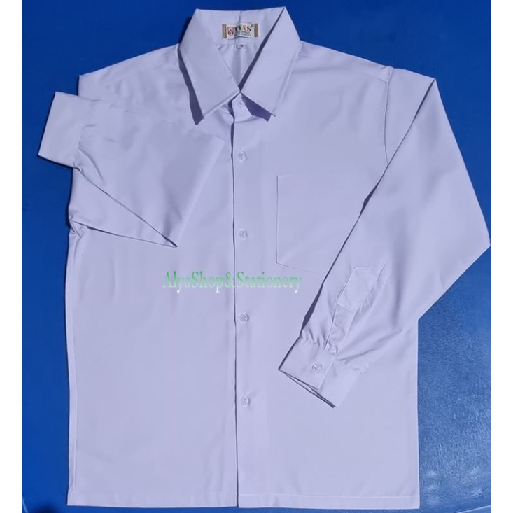 Seragam Sekolah Merek TYA'S Baju Kemeja Putih PANJANG | Tyas