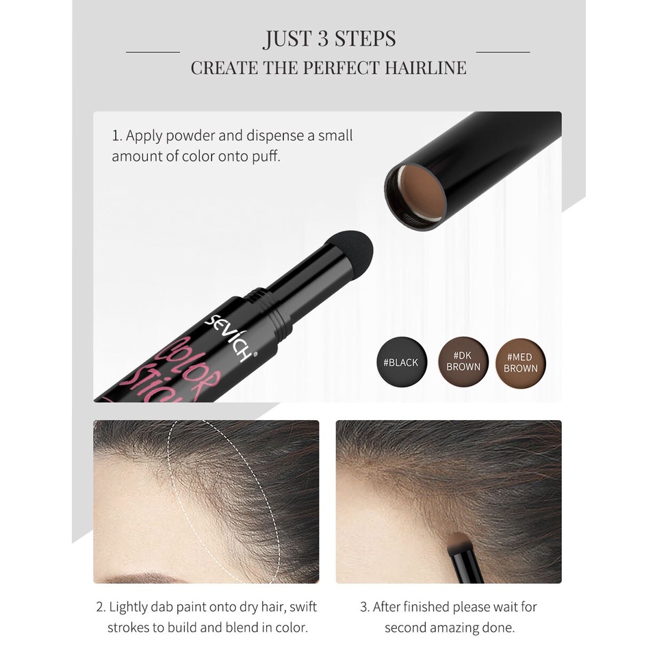 Image of SEVICH Color Stick Instant Hair Root Cover-up Concealer Penutup Garis Rambut / Uban #2