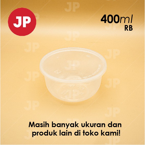 Mangkok Plastik Thinwall Bulat RB 400ml (ISI 5)