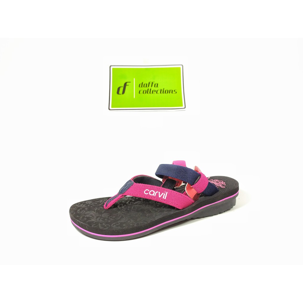 Carvil Sandal Gunung Anak Perempuan Rayya 01 TW Fushia/Navy Murah