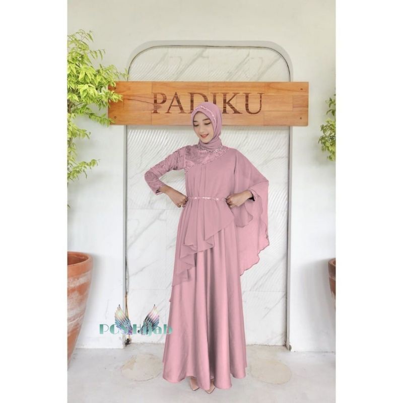 Rizkiya Maxy Tile Dress Brokat Kondangan Modern Warna Sage Green Gamis Bisa 10 Look Dress Wisuda Gaun Tunangan Gamis Remaja Muslimah Gamis Broklat Super Jumbo Xxxl LD 130CM Gamis Kondangan Cantik Dress Muslim Jumbo Gamis Lebaran Syar'i Outfit Bridesmaid