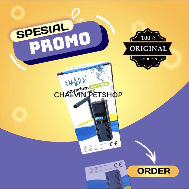 Aquarium Internal Filter Mini Amara AA-1000L