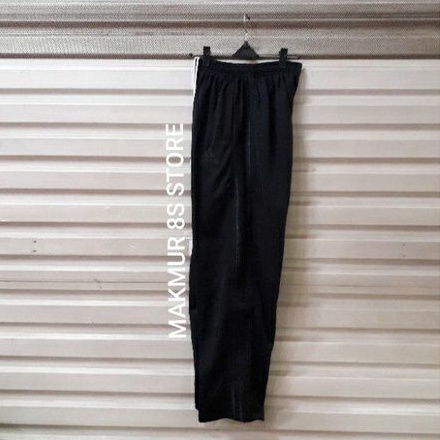 celana training hitam lis hitam/training pria/wanita MLXL